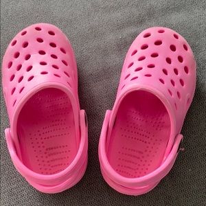 Cute pink Crocs size 7/8